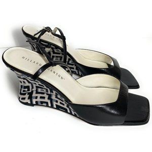 Hillard & Hanson Shoes Open Toe Wedges